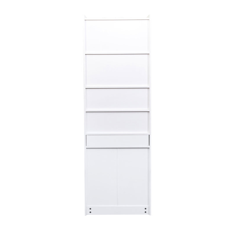 Bureau blanc multifonctionnel avec design dépliable - Tablette et tiroir pour les besoins de bureau à domicile Gestion de l'espace