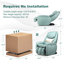 Fauteuil de massage chauffant en similicuir-248969956