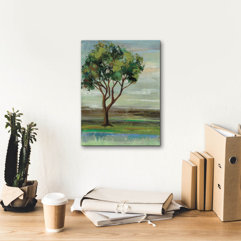  «Down The Road 1» par Silvia Vassileva, art mural sur toile, 12 po x 16 po, H 16 po x l 12 po