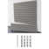 48" H X 48" W Standard Duty Slatwall Case W/ Install Strips