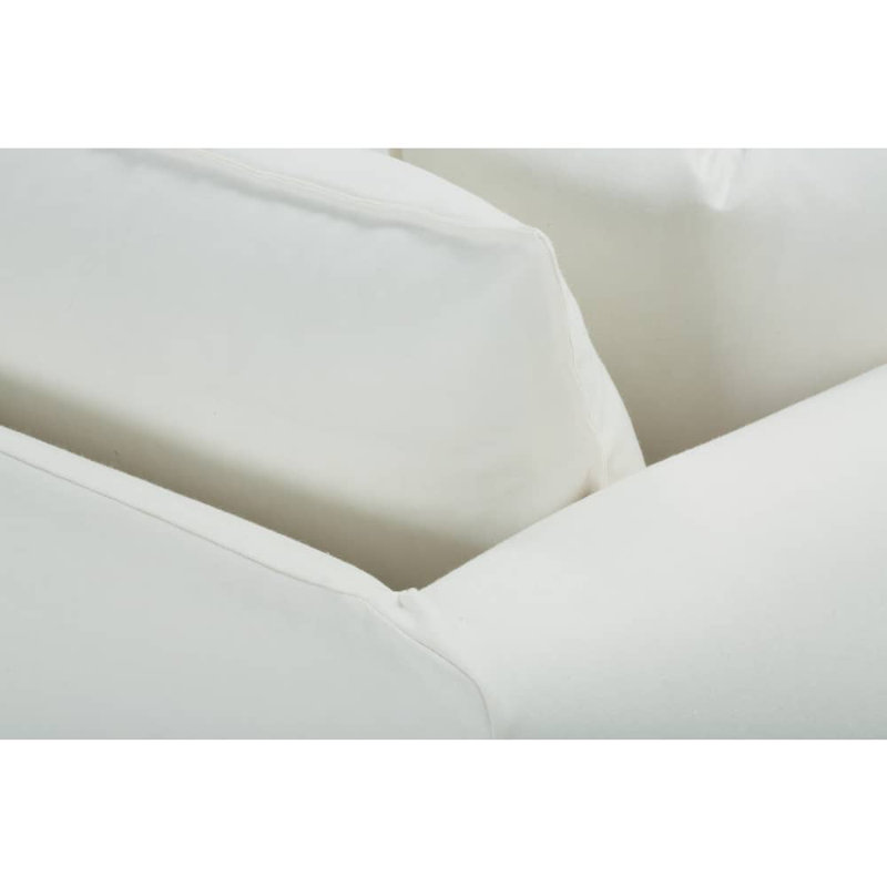 Alana Slipcovered Sofa, Chalk White Linen