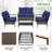 4 - Person Patio Conversation Set with Cushions-1619403368