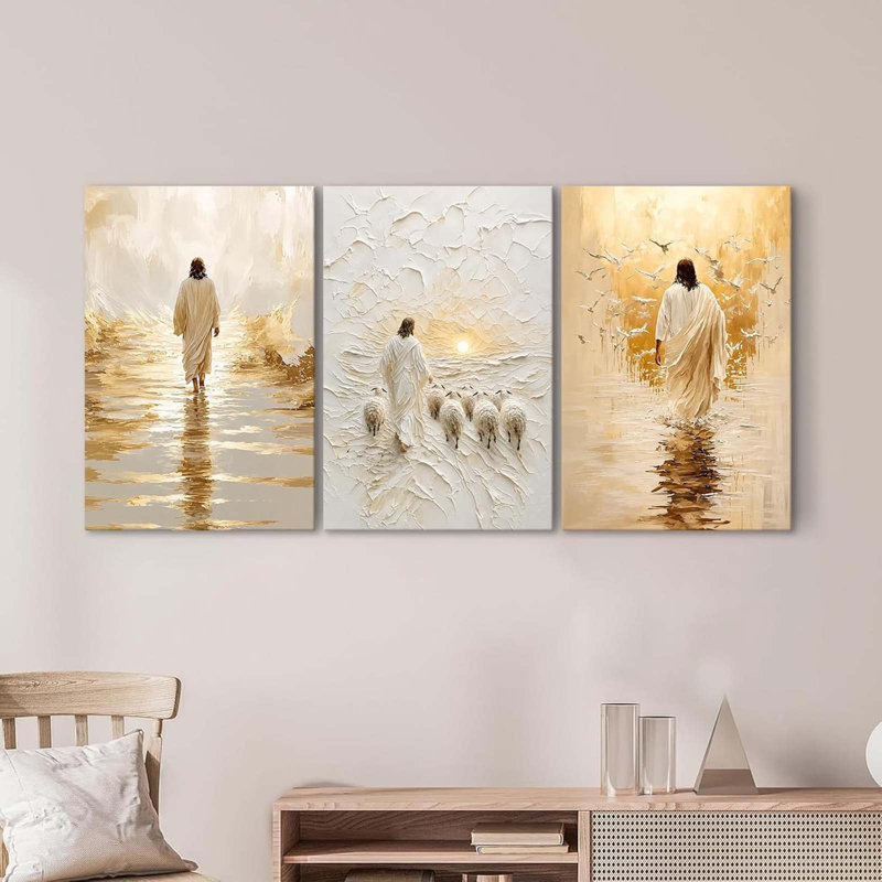 3 Piece Wrapped Canvas Print, 60cm H x 120cm W