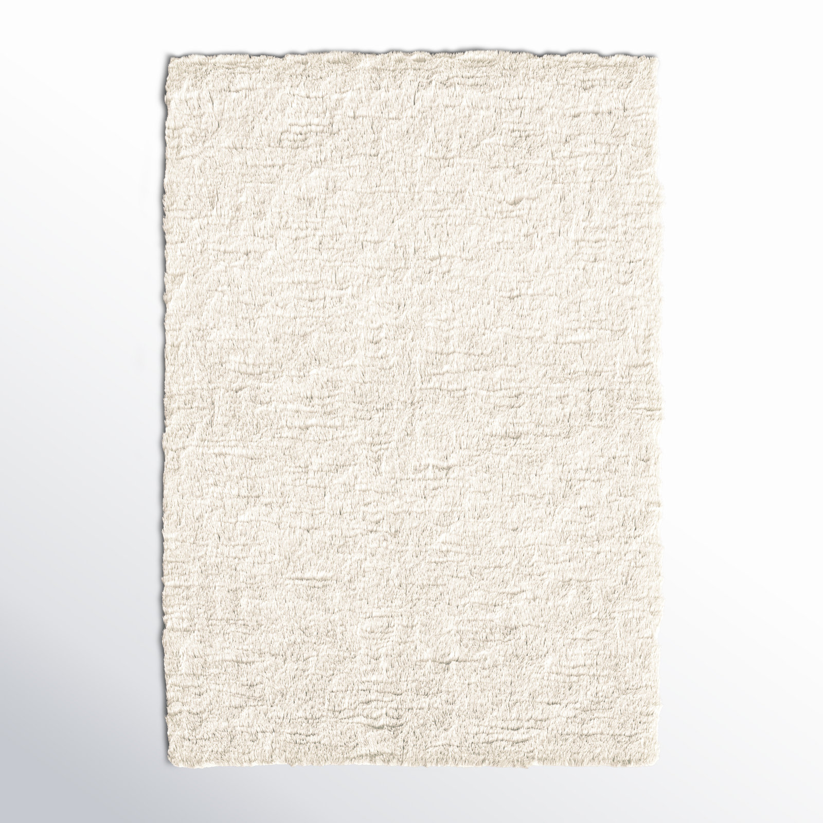 Zia Handmade Cream Rug, Rectangle 10' x 14'