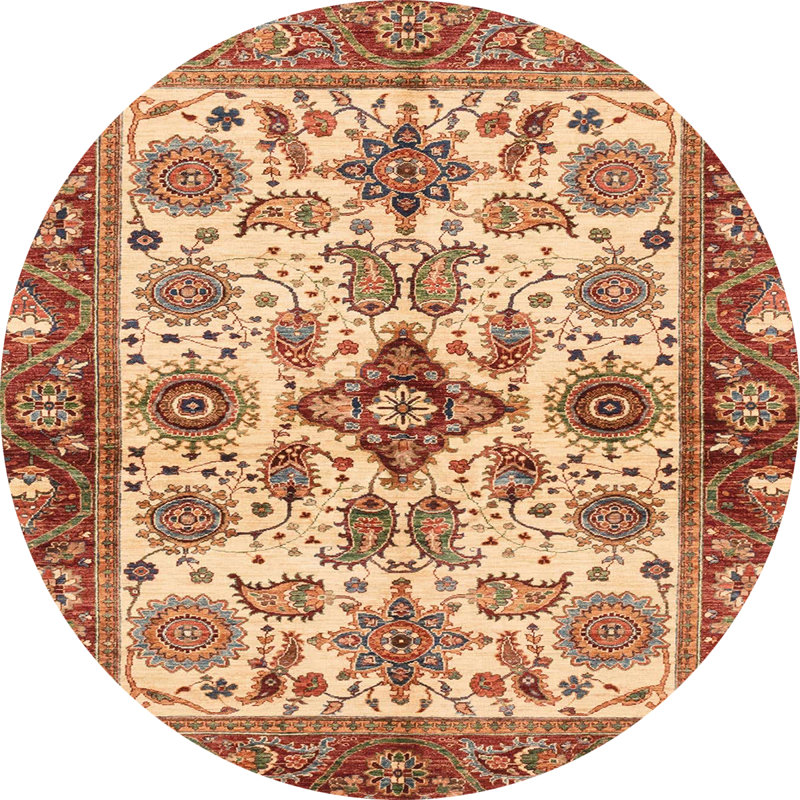 Tapis abstrait moderne 3248, Rond 3 pi