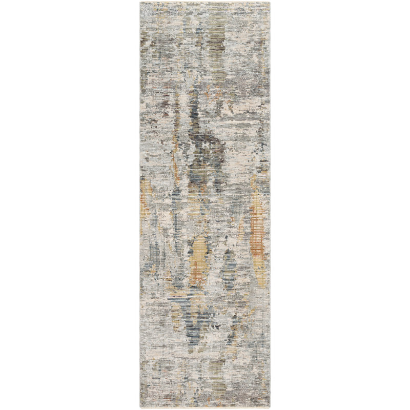 Mckeel Abstract Indoor Rug, Runner 3'3" x 8'