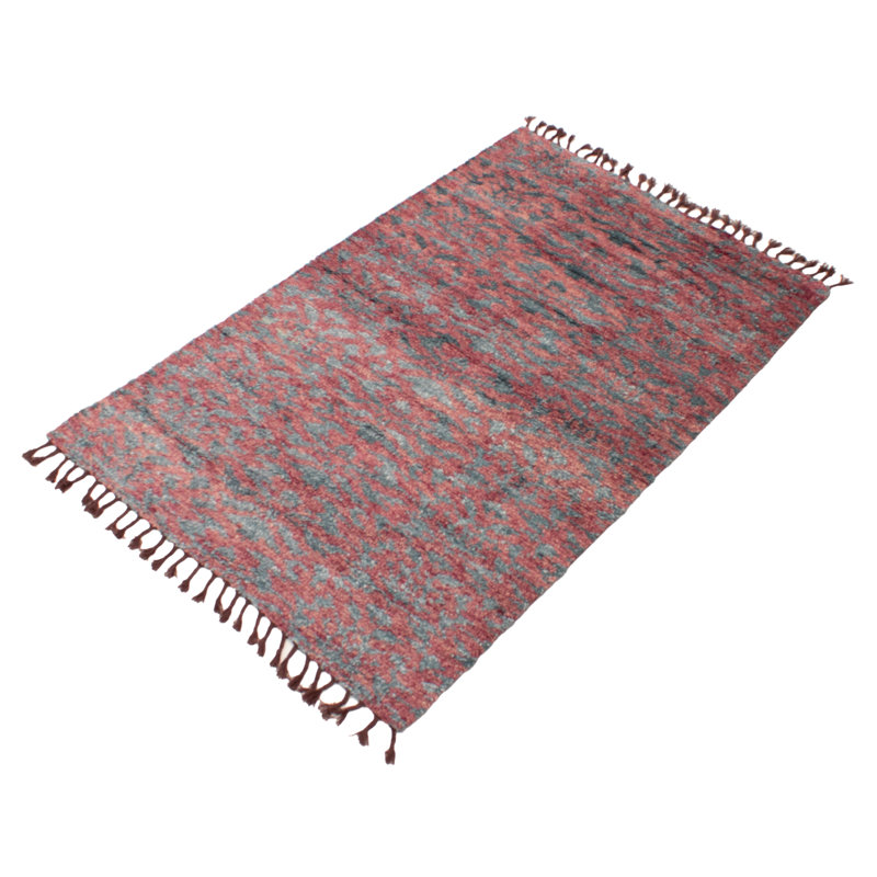 Tapis unique en laine noué à la main 5 pi 1 po x 7 pi 10 po nouvel âge Iqlas