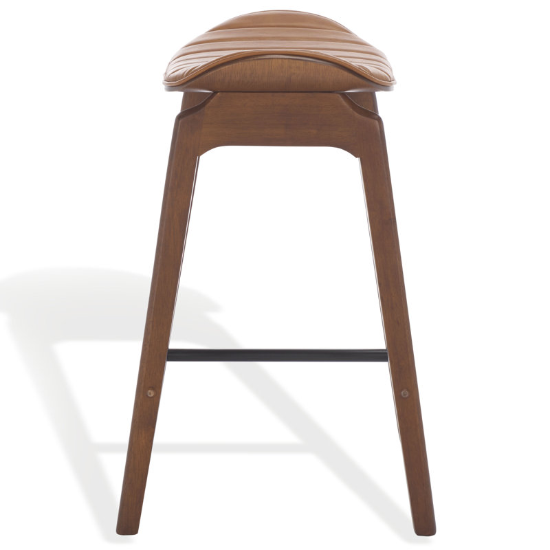 Elline Wood Counter Stool, Brown