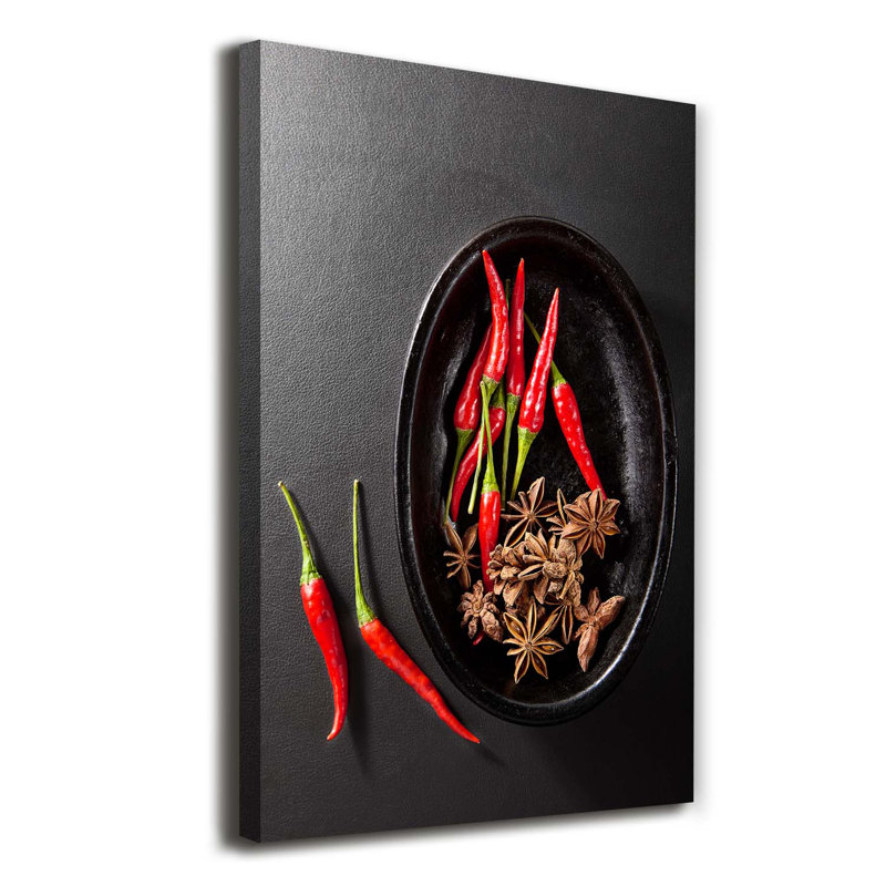 Chilli Peppers 1 Piece Wrapped Canvas Wall Art