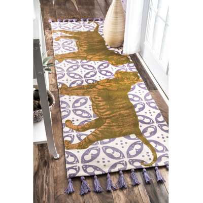 Thomas Paul Flatweave Cotton Tiger Area Rug