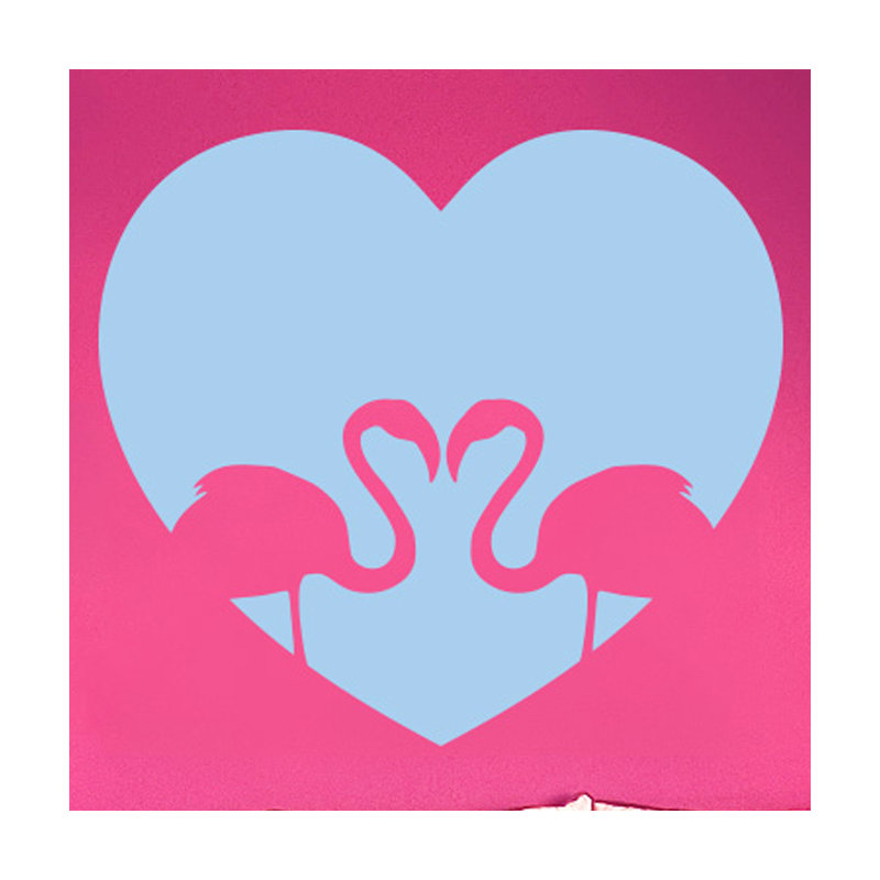 Animals Wall Decal, Light Blue