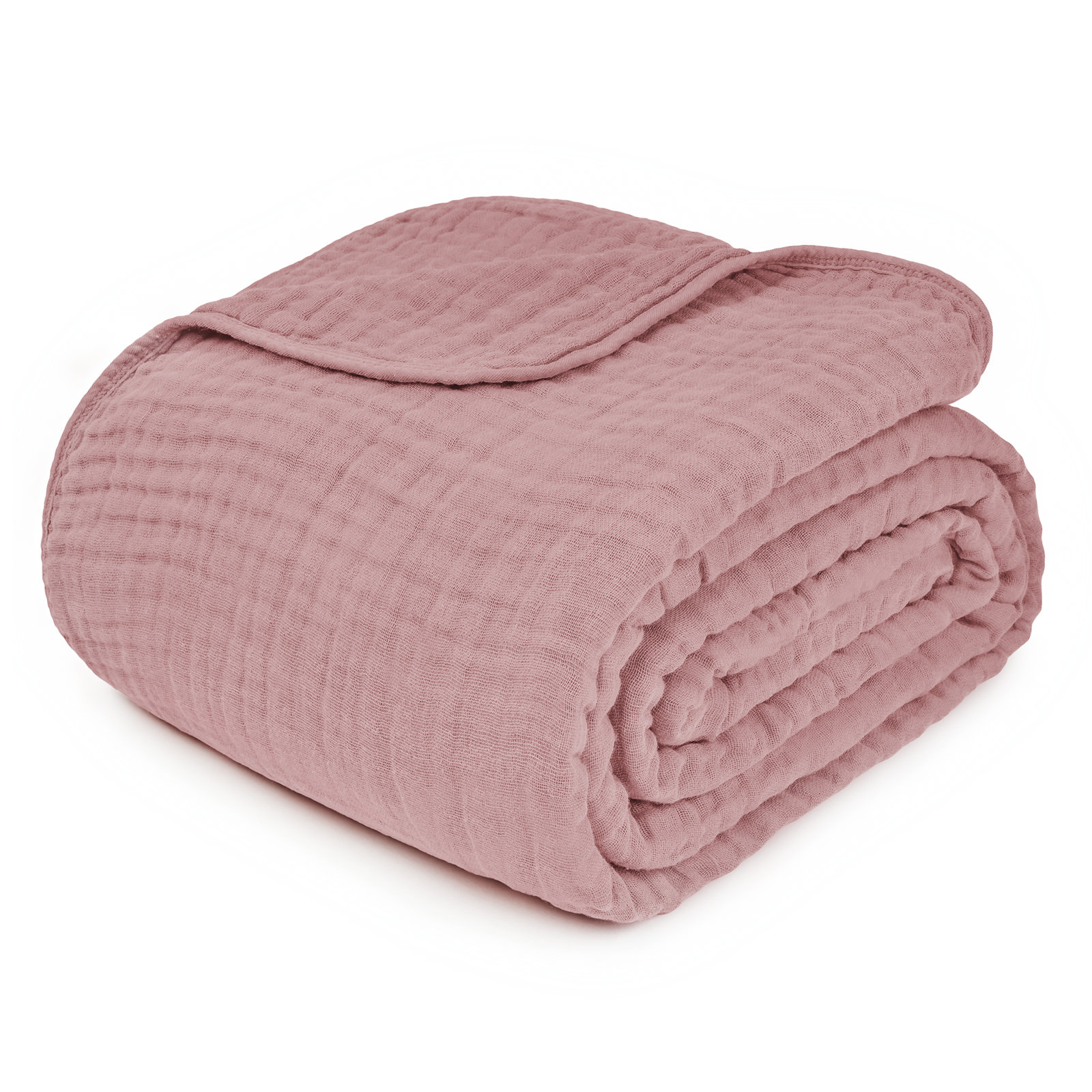 Karlina Muslin Blanket, Twin, Mauve