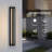 39.3" Dimmable LED Black Aluminum Outdoor Linear Wall Light with Glass Panel-1689006749