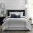 Clarion Pink 7 Piece Chic Striped Comforter Set-1729148351-1729148350
