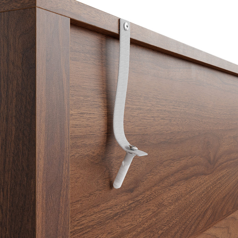 Armoire 70,9 po H, 4 portes avec garde-robe et 2 tiroirs