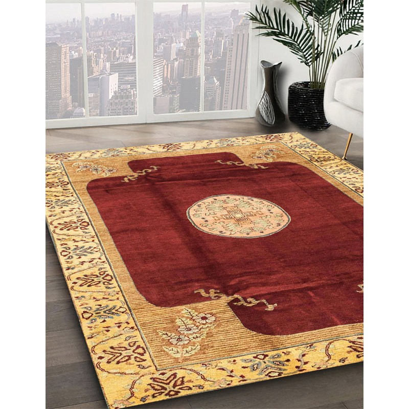 Abstract Indoor Rug, Round 8'
