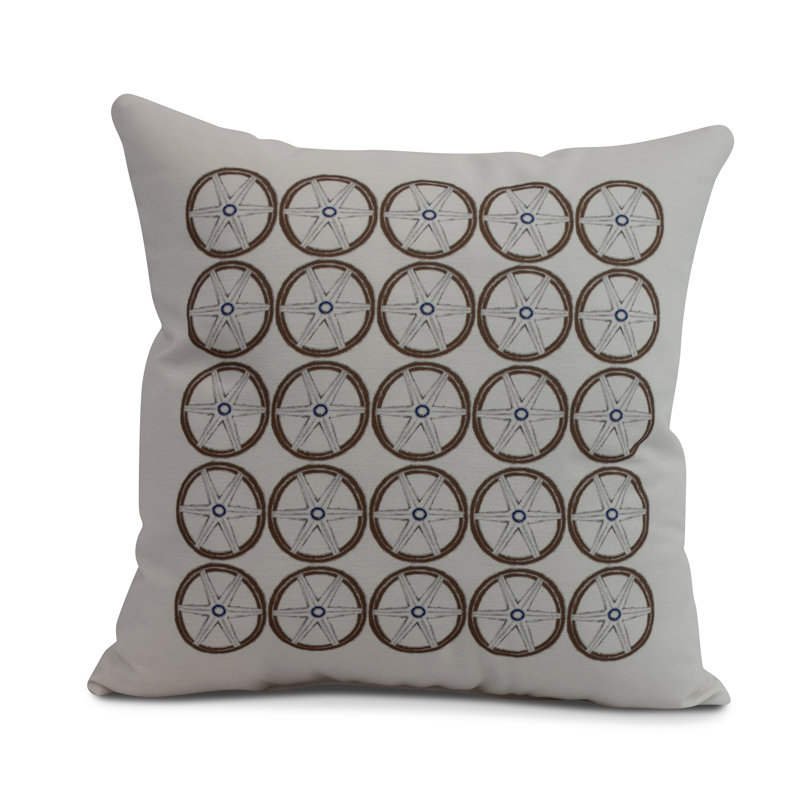 Housse et insert de coussin carré Nantucket, Ivoire, 18 po x 18 po