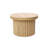 Crystopher Natural Wood Fluted Round Coffee Table-2058719733