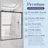 50" - 54" W x 76"H Double Sliding Frameless  Glass Shower Doors | 5/16" Clear Tempered Glass | Leak-Proof Precision | Durable Stainless Steel Hardware | Perfect Adjustment Uneven Walls-105786445