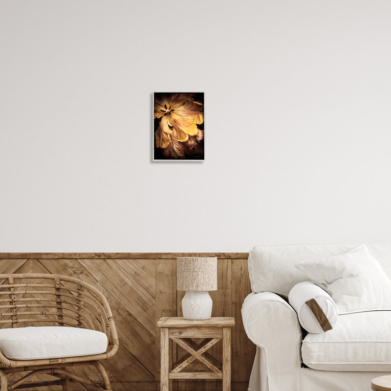 Hibiscus par Debra Van Swearingen, H 14 po x l 11 po x P 1,5 po, Estampe numérique Farmhouse