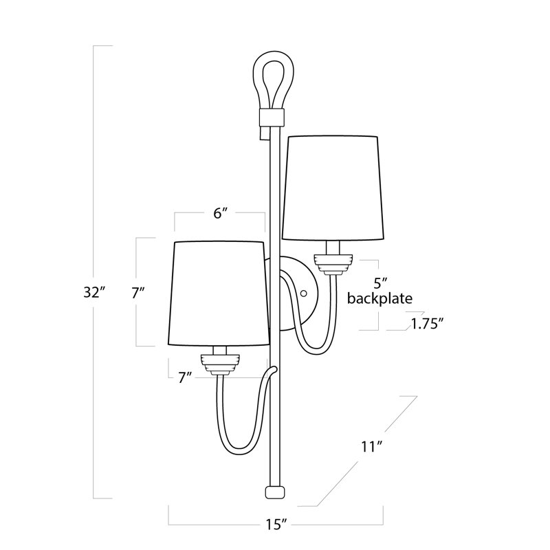 Bimini Double Sconce