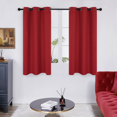 Thermal Insulated Room Darkening Grommet Curtain Panels (Set of 4)
