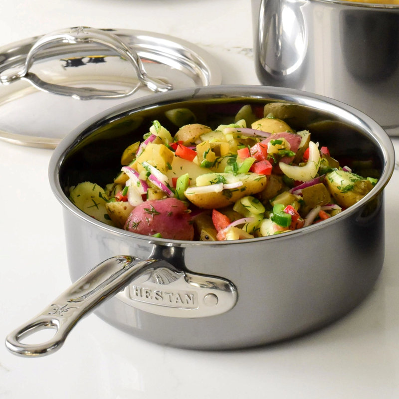 Hestan NanoBond Covered Saucepan, 3 qt.