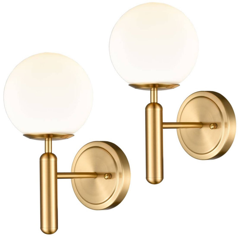Hynleigh Armed Sconce, Glossy Brass