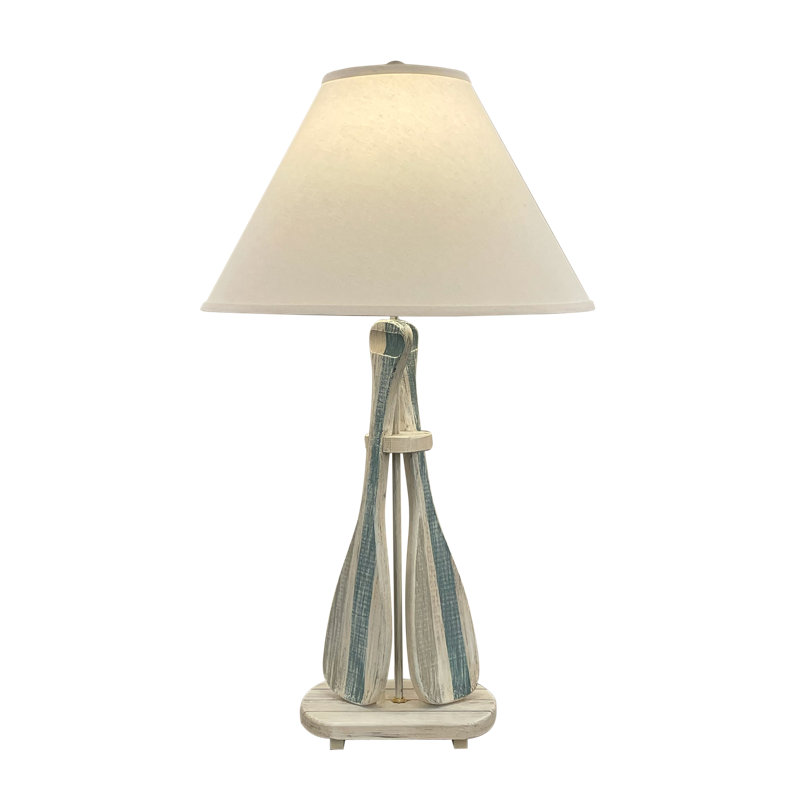 Lampe de table en bois massif Cateleya