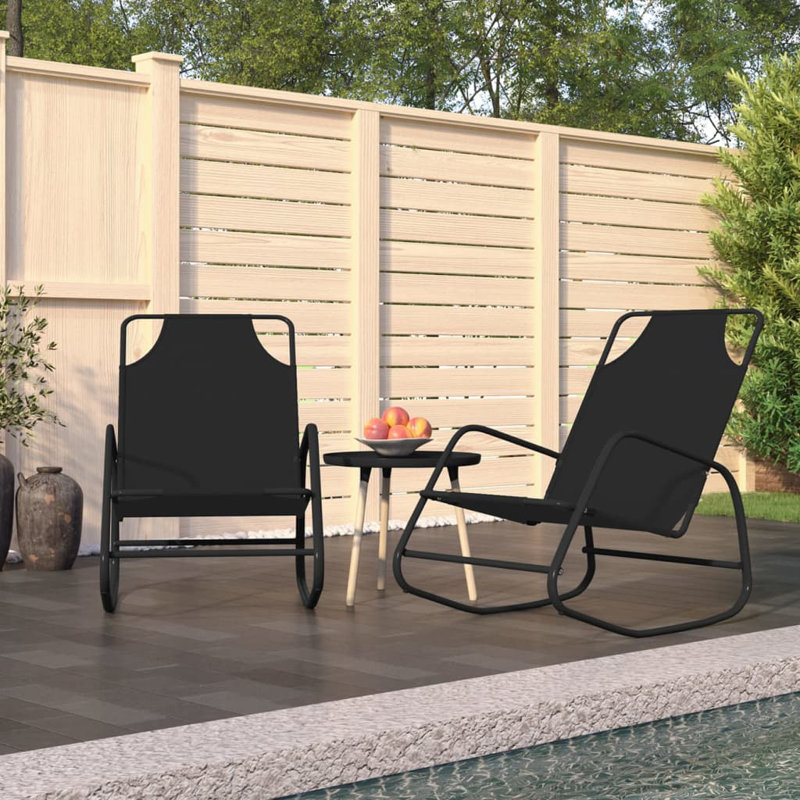 Darweshi Steel Outdoor Chair, Black