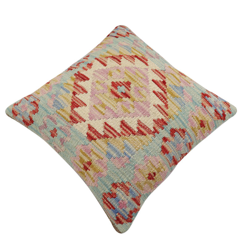 100% Wool Throw Square Pillow Cover & Insert
