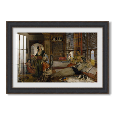 The Harem, 1876 - John Frederick Lewis - Toile encadrée sur mesure
