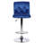 Benoit Swivel Adjustable Height Stools With Velvet Upholstery-2000634286