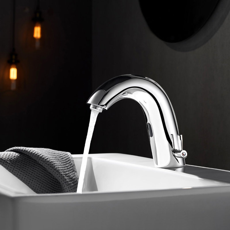 Robinet de salle de bain sans contact, Chrome