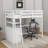 Twin Size Loft Bed With Desk And Shelves-1530140084