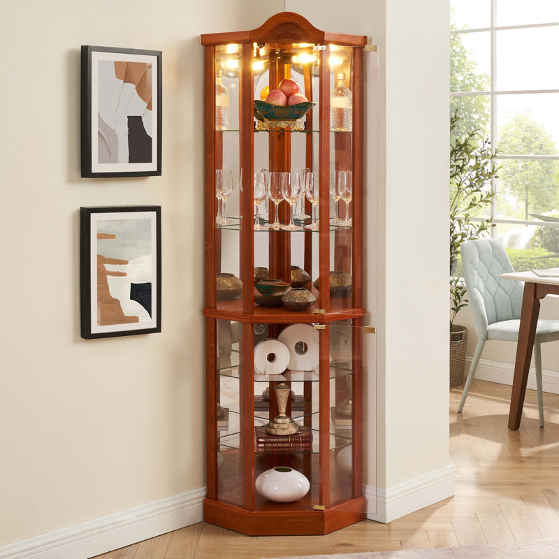 Armoire de coin lumineuse