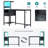 Computer Desk With Power Outlet & Storage Shelves, Study Writing Table With USB Ports Charging Station, PC Desk Workstation For Home Office-1585083931