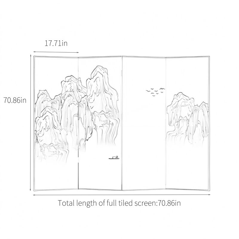 Edwina, 70.86" H x 70.86" W x 1.37" D