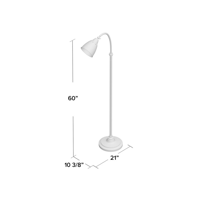 Lampe sur pied en arche 60" Carlee