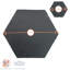 Argon Tableware - Hexagon Slate Placemats & Coasters Set