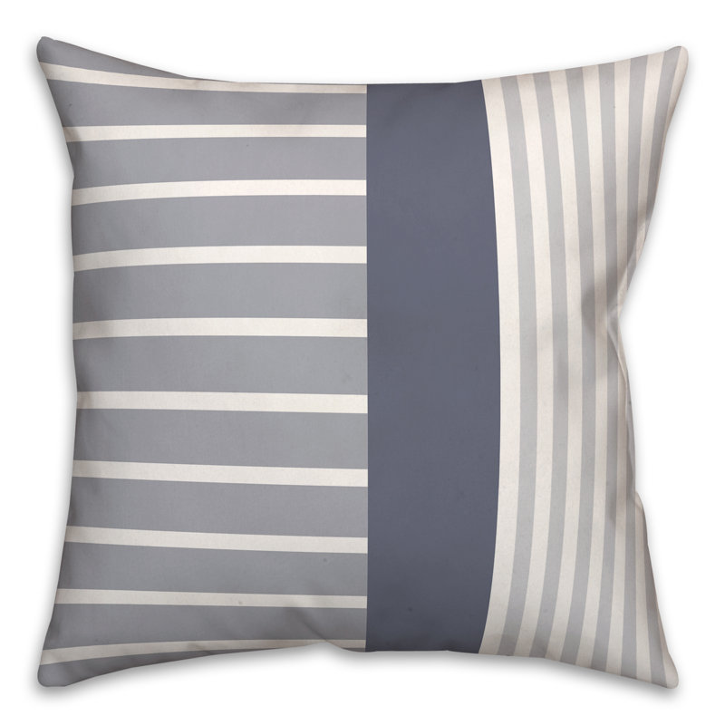 Abstract Outdoor Throw Pillow, Blue, 20" x 20"
