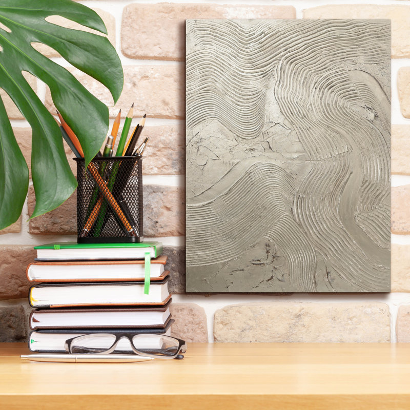  «Metallic - Silver» par Design Fabrikken, art mural sur toile, H 16 po x l 12 po