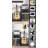 Guitar & Record Player Stand End Table With 2-Tier Vinyl Storage, Modern White-1840090636