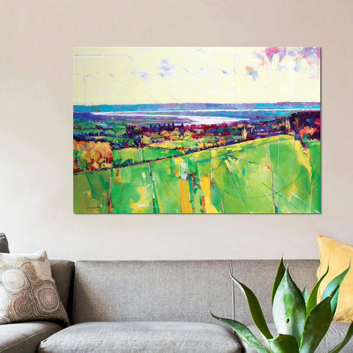« sabrina i », reproduction de peinture à l’acrylique sur toile tendue, H 12 po x l 18 po x P 1,5 po, Toile tendue