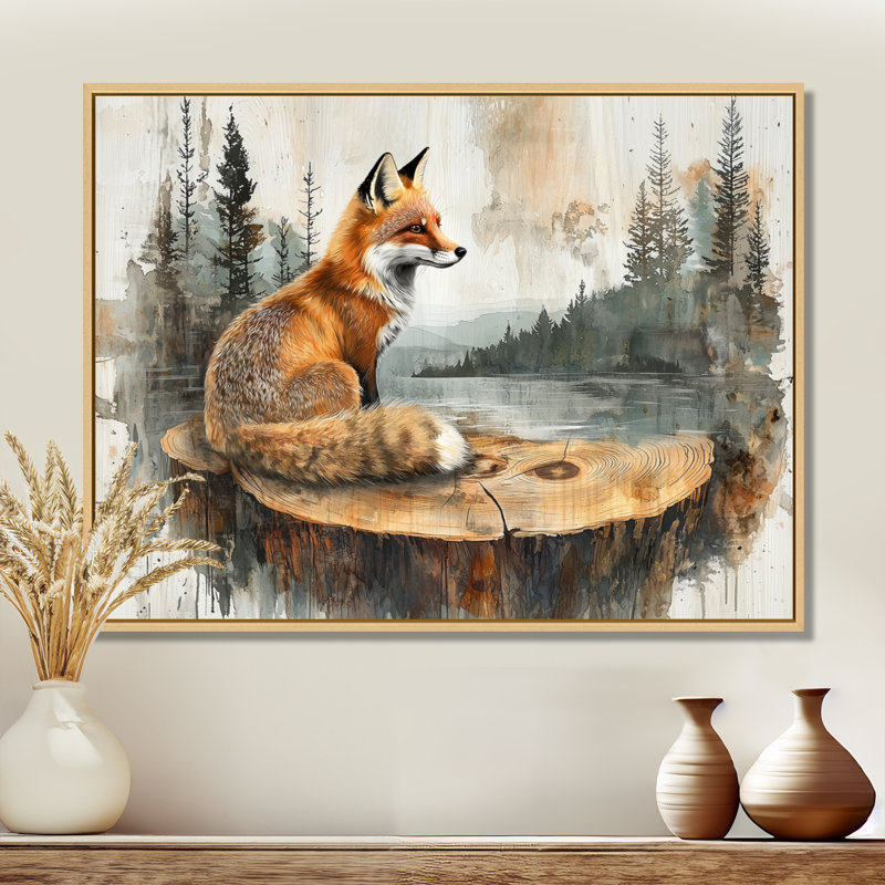 Gieneke - Animals Canvas Art Print, H 16 po x l 32 po, Cadre flottant, Naturel