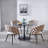 White Modern Chair(Set Of 2 ) With Golden Color Iron Tube Legs,  Soft Cushions And Comfortable Backrest-1422879079
