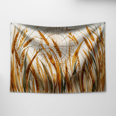 Thanksgiving Clean line harvest motifs Wall Tapestry