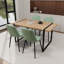 Ensemble de table à manger moderne 5 pièces, bois aggloméré, style industriel pour la cuisine