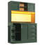 Kitchen Cabinet With Led, 4 Doors And 2 Drawers-123994821