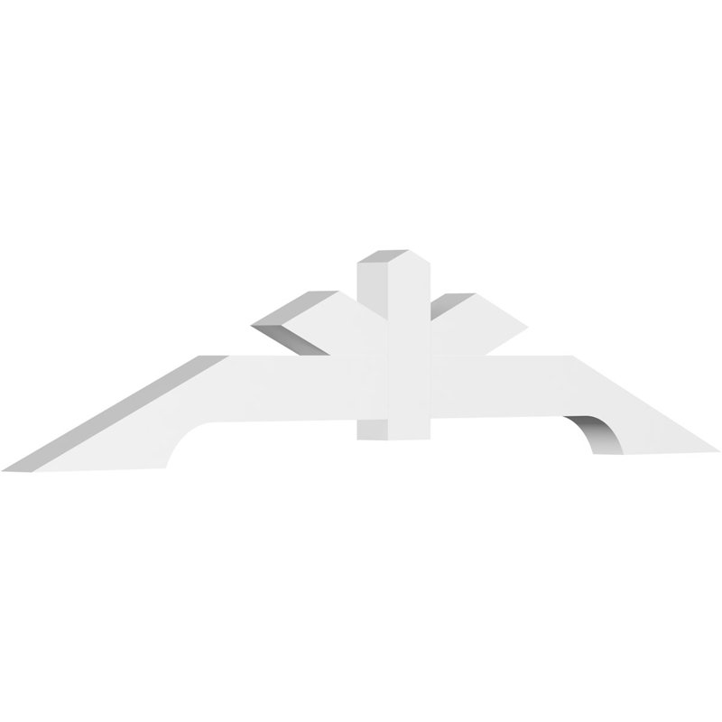 Support de pignon en PVC de qualité architecturale Vanguard, H 20 po x l 96 po (pas 5/12), P 4 po x F 6 po